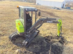 2025 Zaox ZA28A mini excavator, high-angle side view 2025 Zaox ZA28A mini excavator, high-angle side view