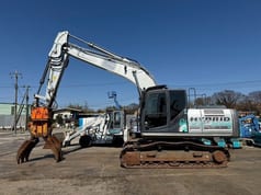 2014 Kobelco SK200H-9 crawler excavator, side view