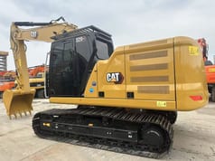 2023 Caterpillar 320GC crawler excavator, side profile view 2023 Caterpillar 320GC crawler excavator, side profile view