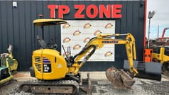 2019 Komatsu PC26MR-3 mini excavator, side view 2019 Komatsu PC26MR-3 mini excavator, side view