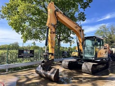2021 Hyundai HX140LC crawler excavator, side profile view