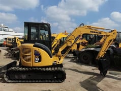 2023 Komatsu PC35 MR mini excavator, side profile view 2023 Komatsu PC35 MR mini excavator, side profile view