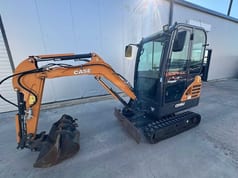 2022 CASE CX19C mini excavator, side view 2022 CASE CX19C mini excavator, side view