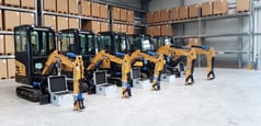 2025 Sany SY18C mini excavator row 2025 Sany SY18C mini excavator row