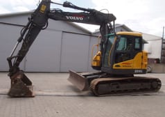 2010 Volvo ECR145D crawler excavator side view 2010 Volvo ECR145D crawler excavator side view