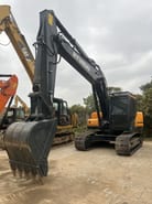 2025 Hyundai HX220HD crawler excavator, front three-quarter view
