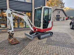 2014 Takeuchi TB216 mini excavator, side view