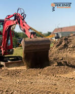 JCB 8035ZTS mini excavator bucket view