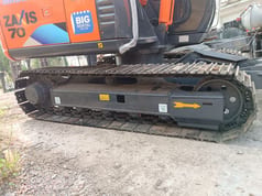 2024 Hitachi Zaxis 70 mini excavator side view of tracks
