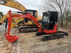 2023 Kubota U35 mini excavator, side profile view 2023 Kubota U35 mini excavator, side profile view
