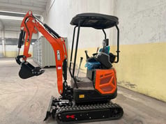 2025 Vicsec VC18FL mini excavator, side view