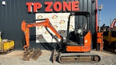 2017 Hitachi ZX26U-5 mini excavator, side view