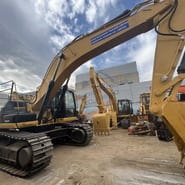 Caterpillar 336D2L crawler excavator side view Caterpillar 336D2L crawler excavator side view