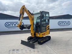 2026 Shantui SE20 mini excavator, front three-quarter view 2026 Shantui SE20 mini excavator, front three-quarter view