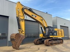 2013 Caterpillar 374FL crawler excavator, side profile view