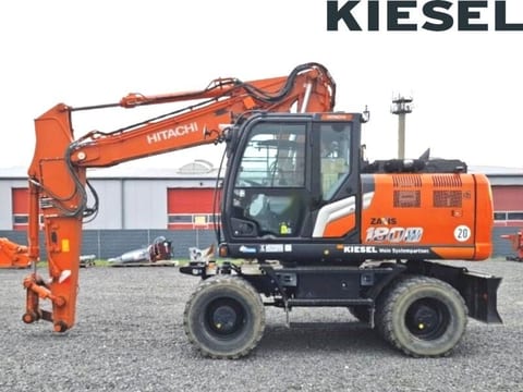 2021 Hitachi ZX180W-7 wheel excavator side view 2021 Hitachi ZX180W-7 wheel excavator side view
