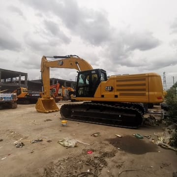2020 Caterpillar 336 crawler excavator, side profile view 2020 Caterpillar 336 crawler excavator, side profile view