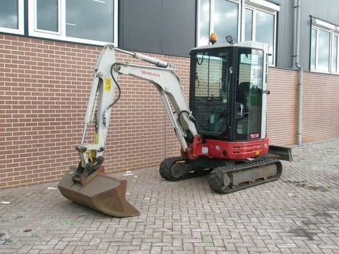 2012 Takeuchi TB23R mini excavator, side view 2012 Takeuchi TB23R mini excavator, side view