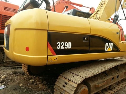 2017 Caterpillar 329D crawler excavator rear quarter view 2017 Caterpillar 329D crawler excavator rear quarter view
