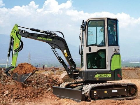 2026 Zoomlion ZE27GU mini excavator side view 2026 Zoomlion ZE27GU mini excavator side view
