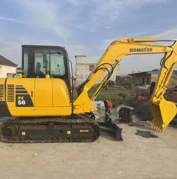2024 Komatsu PC56-7 mini excavator, side profile view 2024 Komatsu PC56-7 mini excavator, side profile view
