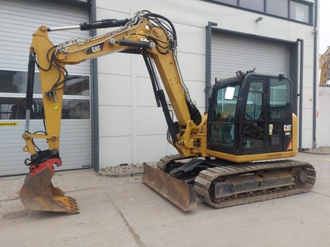 2017 Caterpillar 308E2CR crawler excavator side view 2017 Caterpillar 308E2CR crawler excavator side view