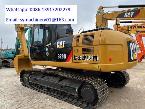 2023 Caterpillar 329D crawler excavator, rear three-quarter view 2023 Caterpillar 329D crawler excavator, rear three-quarter view