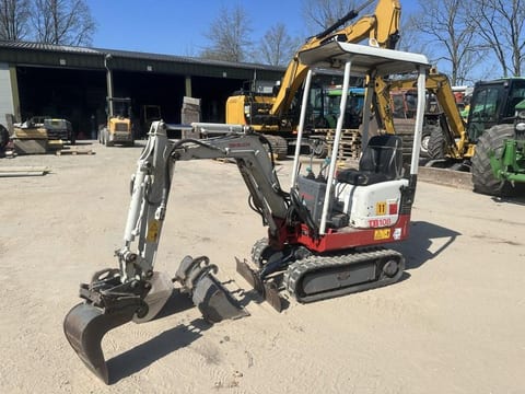 2013 Takeuchi TB108 mini excavator, side view 2013 Takeuchi TB108 mini excavator, side view