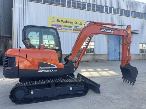 2023 Doosan DX60-9C crawler excavator side view 2023 Doosan DX60-9C crawler excavator side view