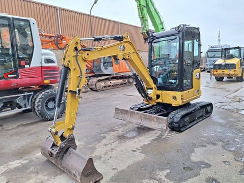 2022 Caterpillar 302.7 mini excavator, front three-quarter view 2022 Caterpillar 302.7 mini excavator, front three-quarter view