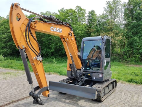 2022 CASE CX60C mini excavator, side profile view 2022 CASE CX60C mini excavator, side profile view