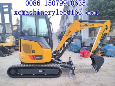 2025 LiuGong 9027F mini excavator, side view 2025 LiuGong 9027F mini excavator, side view
