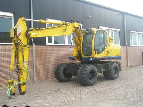 2008 JCB JS175W wheel excavator side view 2008 JCB JS175W wheel excavator side view
