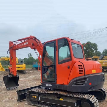 2021 Kubota KX185-3 mini excavator, side view