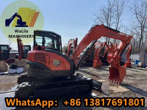 2023 Yanmar ViO80 crawler excavator, side view 2023 Yanmar ViO80 crawler excavator, side view