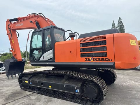 2024 Hitachi Zaxis 350H crawler excavator, side profile view 2024 Hitachi Zaxis 350H crawler excavator, side profile view