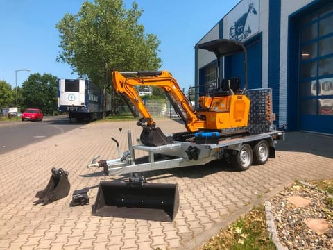 2026 Berger Kraus BK1500JS mini excavator on trailer 2026 Berger Kraus BK1500JS mini excavator on trailer