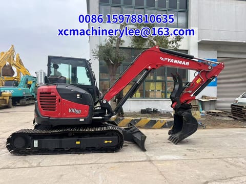 2024 Yanmar ViO80 crawler excavator side view 2024 Yanmar ViO80 crawler excavator side view
