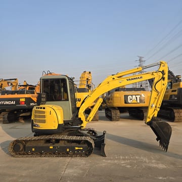 2022 Yanmar VIO55 mini excavator, side profile view 2022 Yanmar VIO55 mini excavator, side profile view