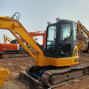2023 Komatsu PC-55MR mini excavator, side view 2023 Komatsu PC-55MR mini excavator, side view