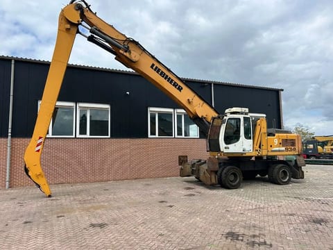 2012 Liebherr A934C material handler, side view 2012 Liebherr A934C material handler, side view