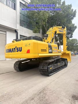 2023 Komatsu PC360 crawler excavator, rear three-quarter view 2023 Komatsu PC360 crawler excavator, rear three-quarter view