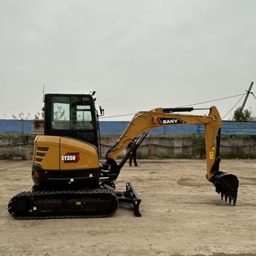 2026 Sany SY35U mini excavator, side view 2026 Sany SY35U mini excavator, side view