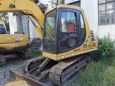 2023 Komatsu PC60-7 excavator, side view 2023 Komatsu PC60-7 excavator, side view