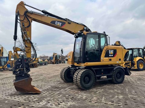 2019 Caterpillar M314F wheel excavator, side profile view 2019 Caterpillar M314F wheel excavator, side profile view