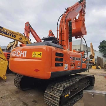 2020 Hitachi Zaxis 200 crawler excavator rear three-quarter view 2020 Hitachi Zaxis 200 crawler excavator rear three-quarter view