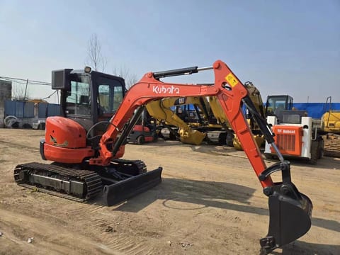 2023 Kubota U35 mini excavator, side view 2023 Kubota U35 mini excavator, side view