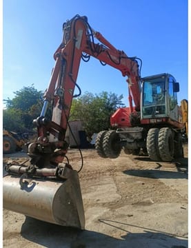 2006 Atlas 1305 wheel excavator, front three-quarter view 2006 Atlas 1305 wheel excavator, front three-quarter view