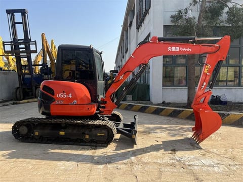 2024 Kubota U55-4 mini excavator, side profile view 2024 Kubota U55-4 mini excavator, side profile view