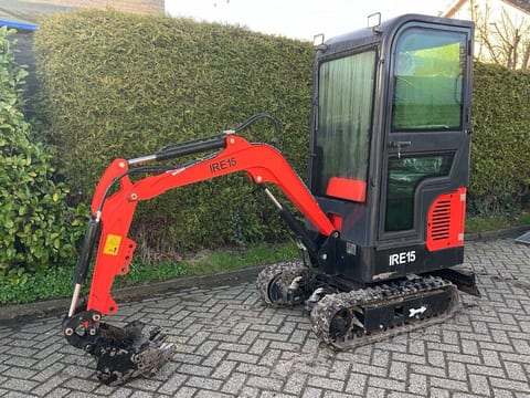 2025 IRE 15 mini excavator, side profile view 2025 IRE 15 mini excavator, side profile view